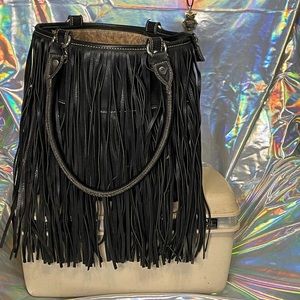 Blazin Roxx - Retro Black Fringe Purse
